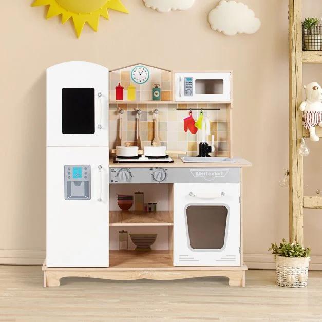 wooden play kitchen