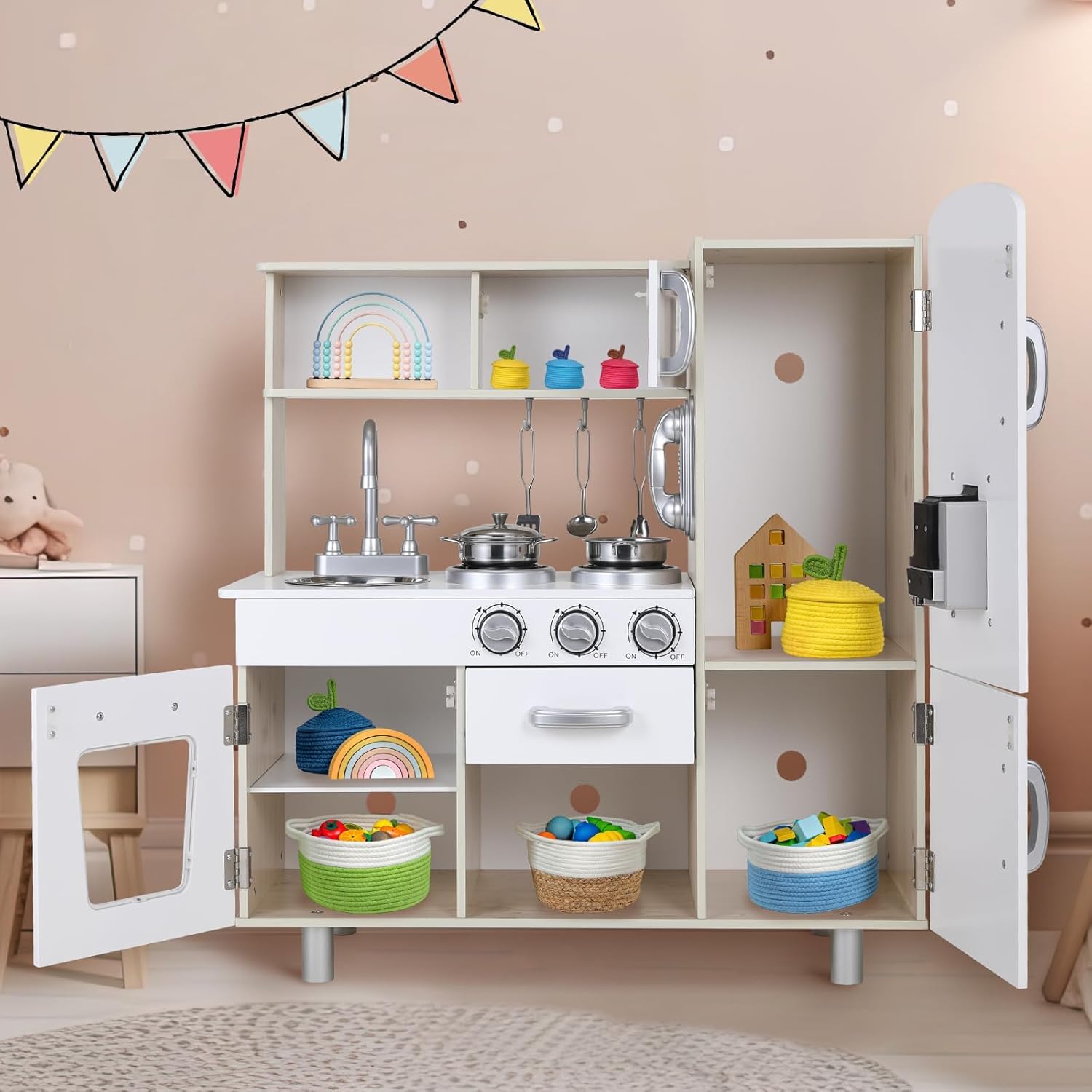 interactive kitchen with lights and sounds