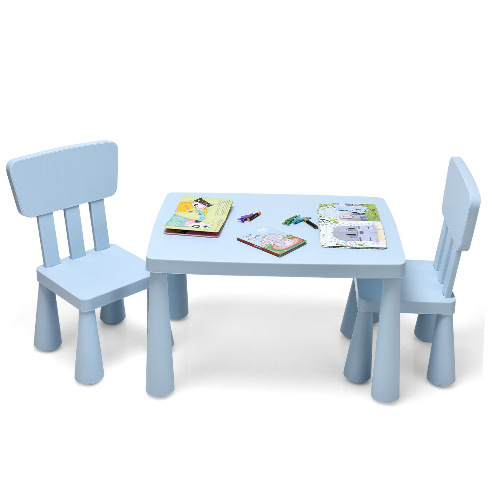 Children's Multi Activity Table and Chair Set-Blue