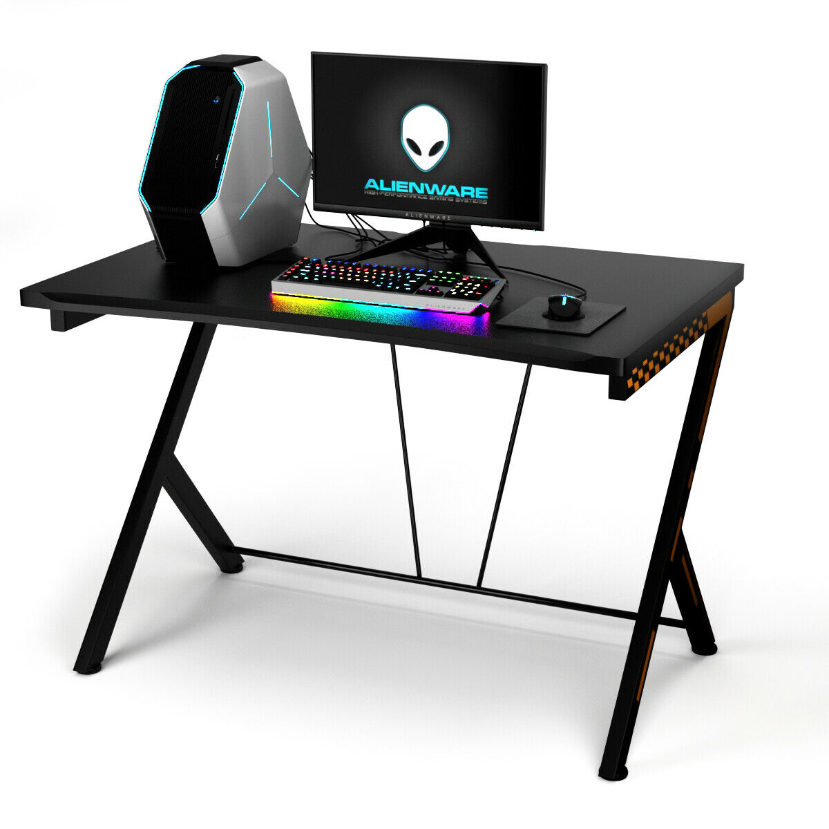 Ergonomic Gaming Computer Desk With Arc Desktop