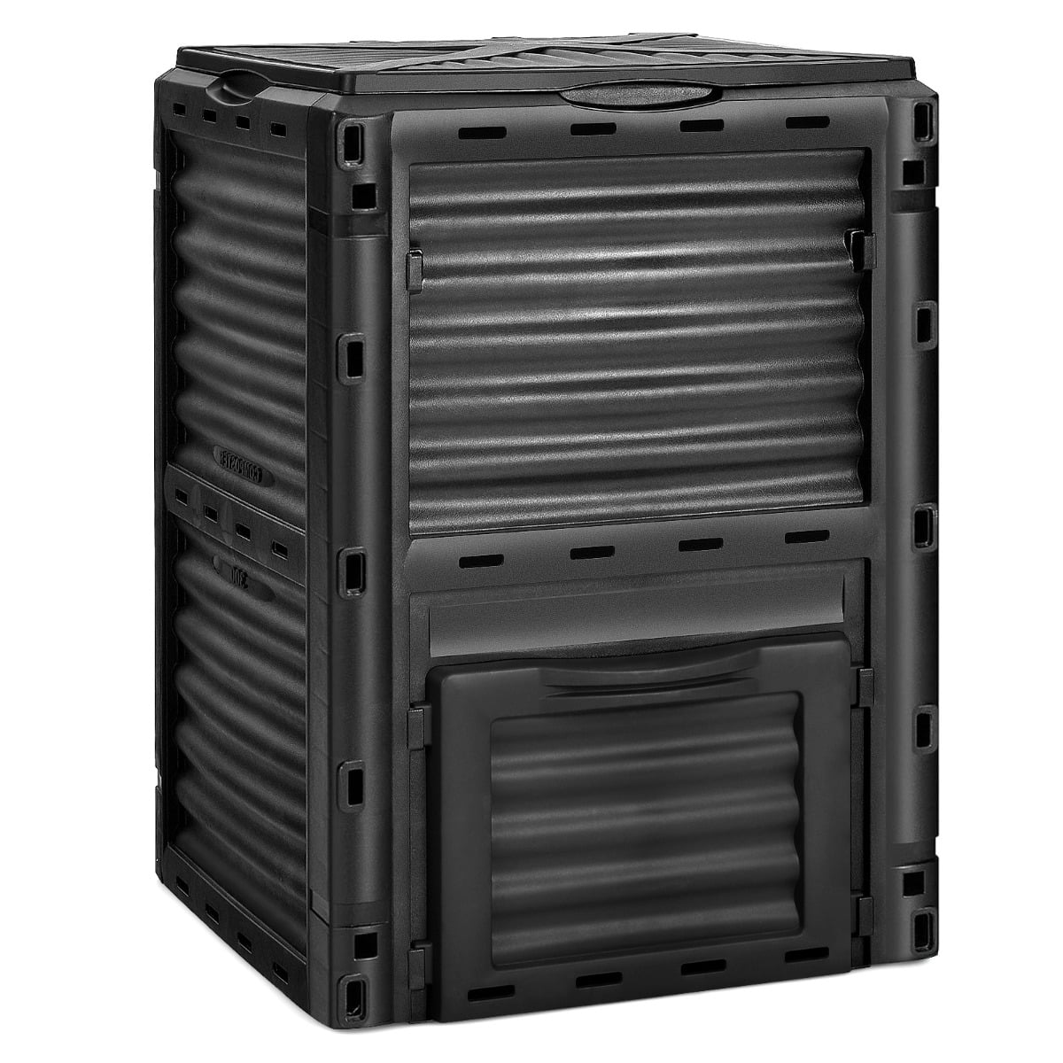 Costway Black 300 Litre Garden Compost Bin