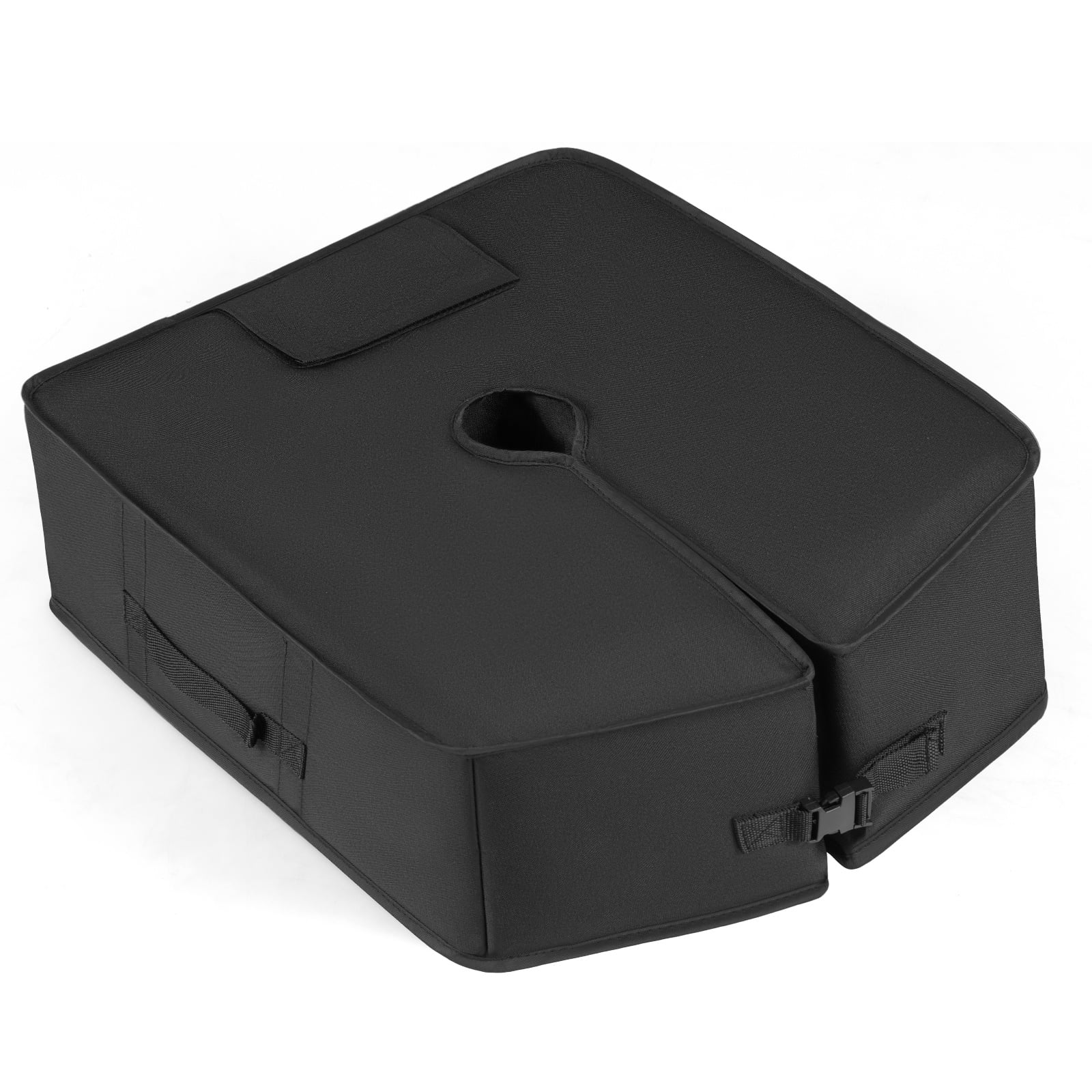 Costway Black 40 Kg Umbrella Base Weight Sand-Fillable Bag With Weatherproof Fabric
