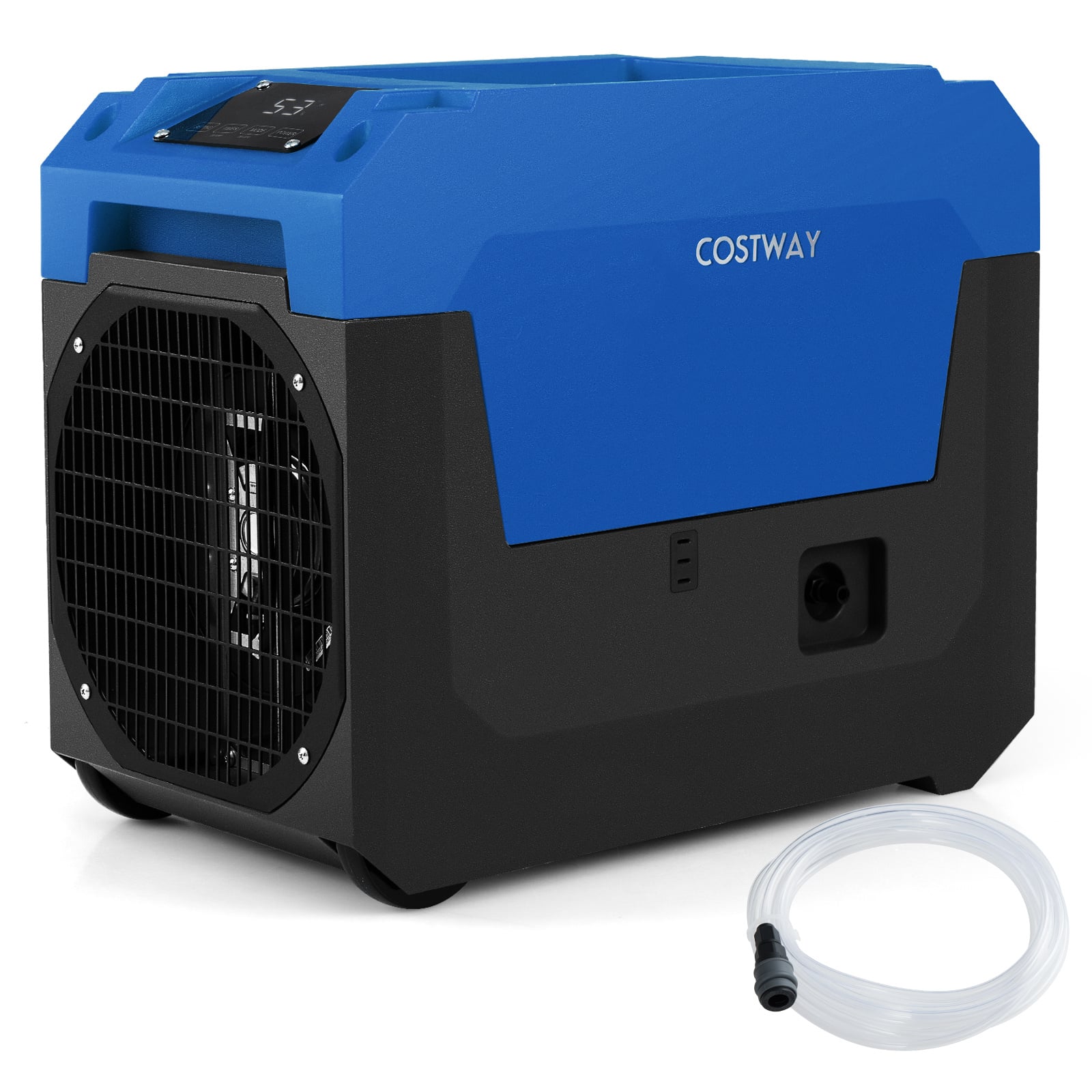 Costway Blue 60L/Day Commercial Dehumidifier With Pump Portable Industrial Dehumidifier