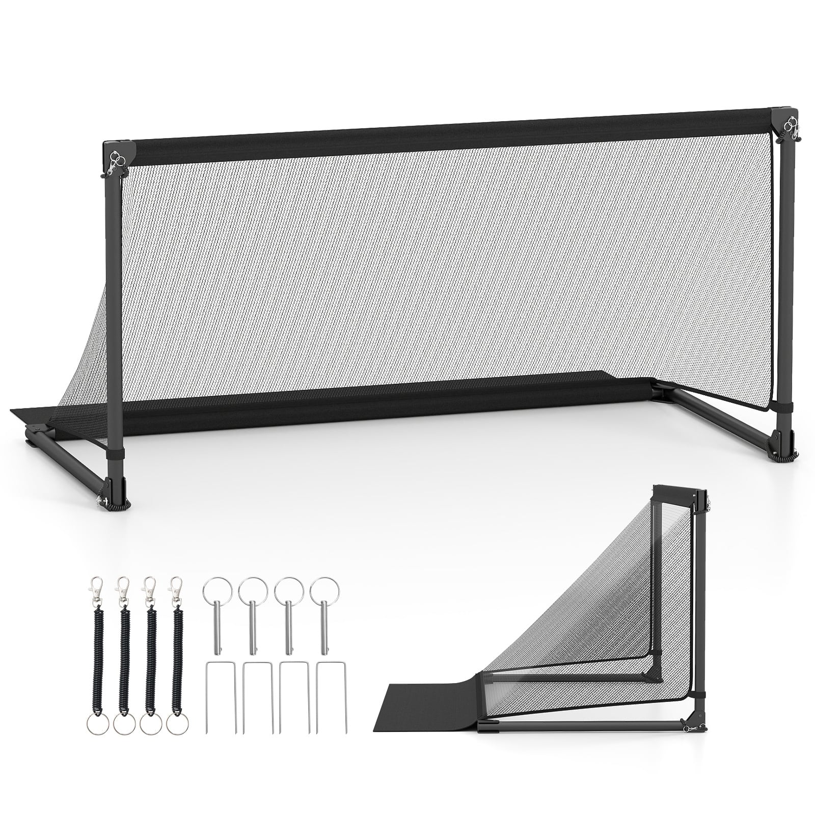 Costway Foldable Pop-Up Soccer Goal With Net-L