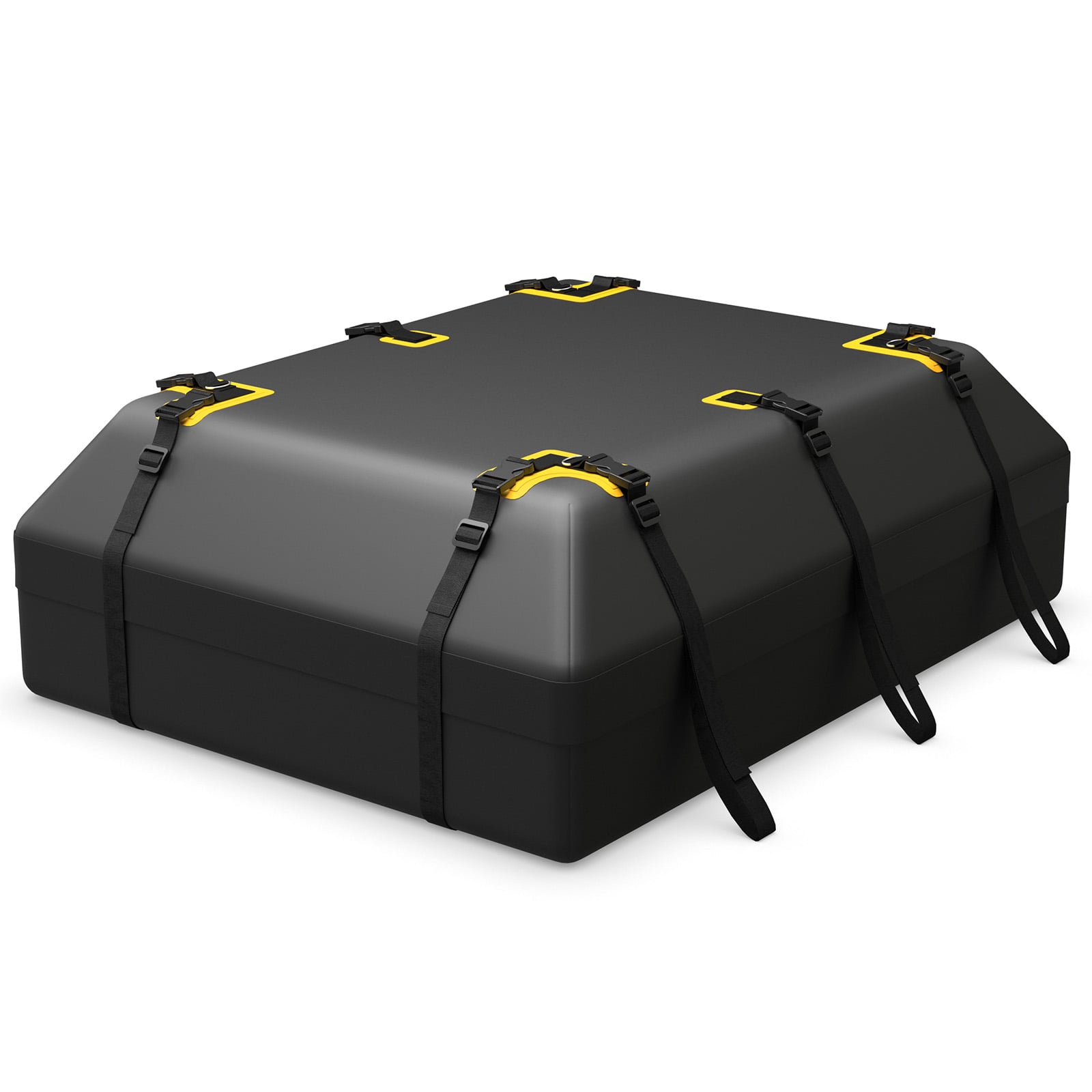 Costway Black 600L Car Roof Bag For All Vehicles With/Without Racks