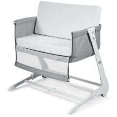 Baby Bedside Cot with Washable Mattress and Breathable Mesh