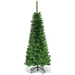 Artificial Pencil Christmas Tree with LED Lights in 3 Sizes