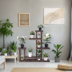 6 Tier Wooden Plant Stand / Display Unit
