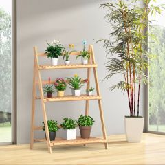 3 Tier Folding Ladder Style Plant Stand / Display Stand