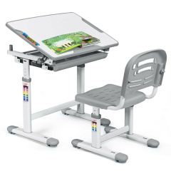 Children's Ergonomic Height Adjustable Study Desk and Chair