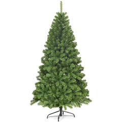 6FT Artificial Christmas Tree with 928 Branch Tips and Metal Stand