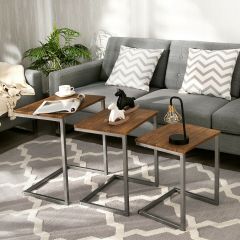 3 C-Shaped Nesting Tables