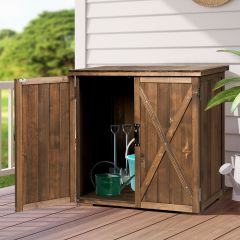 Garden Wooden Shed with Double Doors