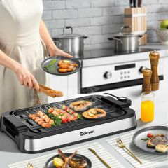 Large Electric Griddle with a Non-stick Reversible Plate