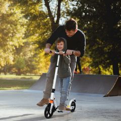 Kids Adults Pro Push Stunt Kick Scooter with Adjustable Bar 360° Wheel Carry Strap