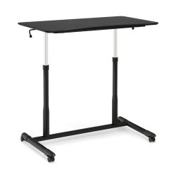 Height Adjustable Laptop Table with Wheels for Home and Office