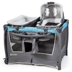 4 in 1 Baby Travel Cot with Cradle and Changing Table