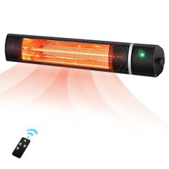 Costway Wall Mounted Infrared Heater with 3 Remote Control