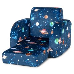 3 in 1 Children's Armchair with Velvet Fabric for 0-4 Years Toddler