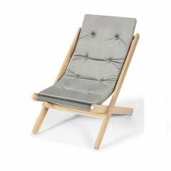 Adjustable Foldable Beach Lounging Chair with Cushion
