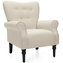 Modern Accent Chair with Thick Sponge Cushion for Living Room