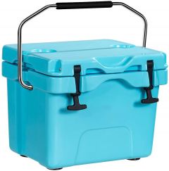 Heavy Duty Portable Ice Chest with Cup Holders for Camping Travel 
