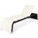 Rattan Sun Lounger with Cushion and Adjustable Feet