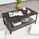 Retro Styled Coffee Table with Mesh Shelf