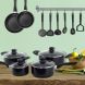16 Piece Cookware and Non-stick Saucepan Set with Lids