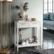 Modern Console Table 2 Drawer with Shelf