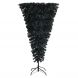 5Ft Black Xmas Artificial Tree with LED Lights and Foldable Metal Stand