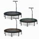47'' Mini Trampoline T-Bar Foldable Safety Pads Durable