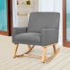 Fabric Upholstered Recliner Rocking Chair Armchair Lounge Sofa Seat Relax Rocker