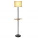 Costway Modern Floor Lamp with Tray Table and USB Charging Ports