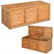 180L Acacia Wood Deck Box with Flexible Hinges and Handle