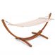 Wooden Larch Hammock Stand with Cotton Hammock for Outdoor