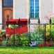 4 x Steel Decorative Attachable Rustproof Garden Fence Sections