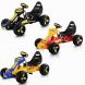 Kids Pedal Go Cart with Adjustable Seat and Non-Slip Wheels
