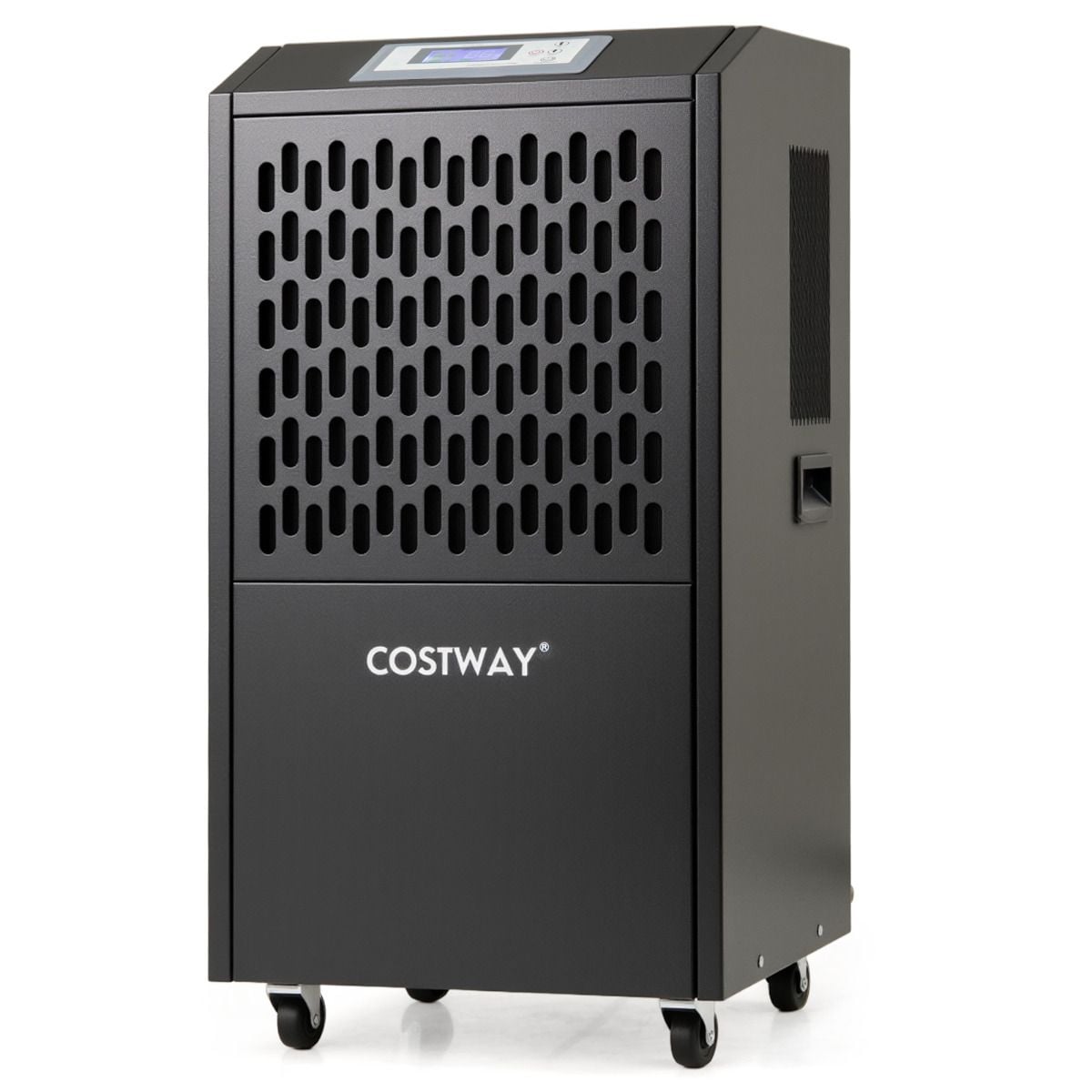 Costway 120L industrial dehumidifier digital control panel and drain hose