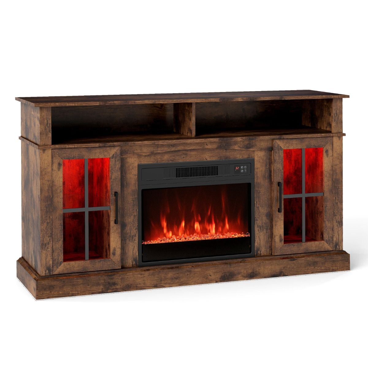 Costway 6823 BTU fireplace insert with multicolour flame effect