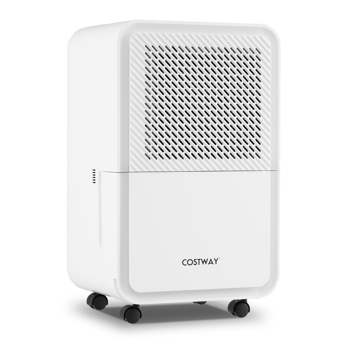 Costway 15L per day home dehumidifier, white, compact, front view