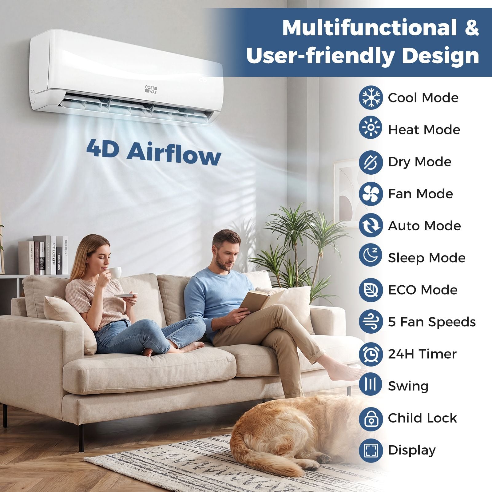 24000 BTU Mini Split AC & Heating System A++ Energy Efficient Inverter AC — image 5