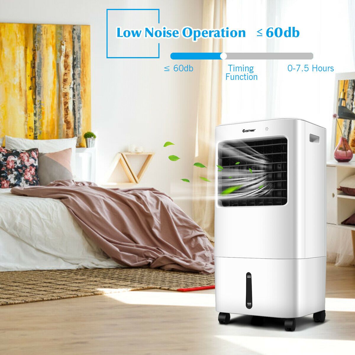 3-in-1 Evaporative Air Cooler and Humidifier with Remote Control — image 3