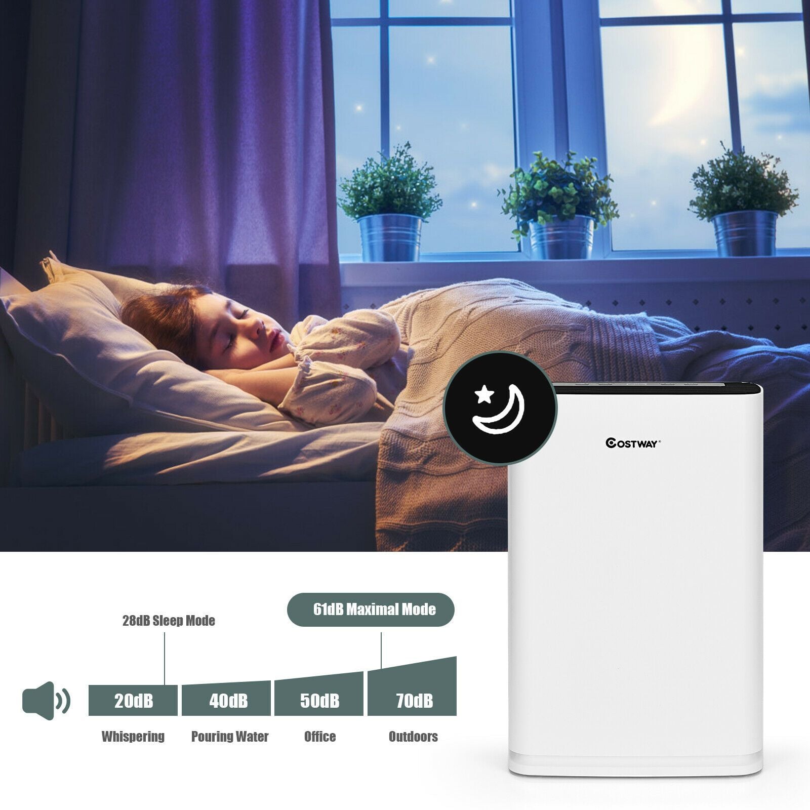 Air Purifier with 4 Layers Purification and Replaceable Filter — image 5