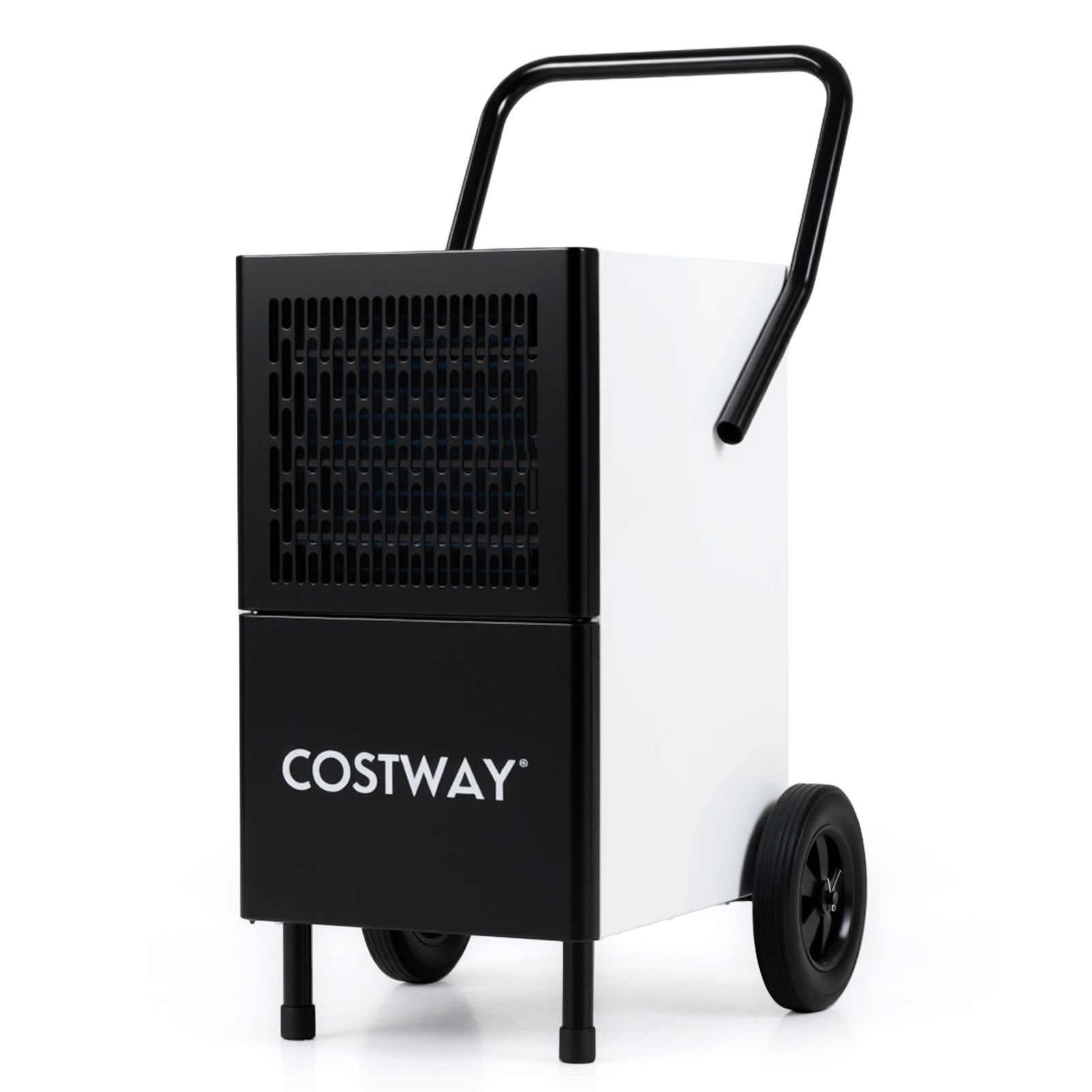 Costway industrial dehumidifier with wheels and drain hose for basements