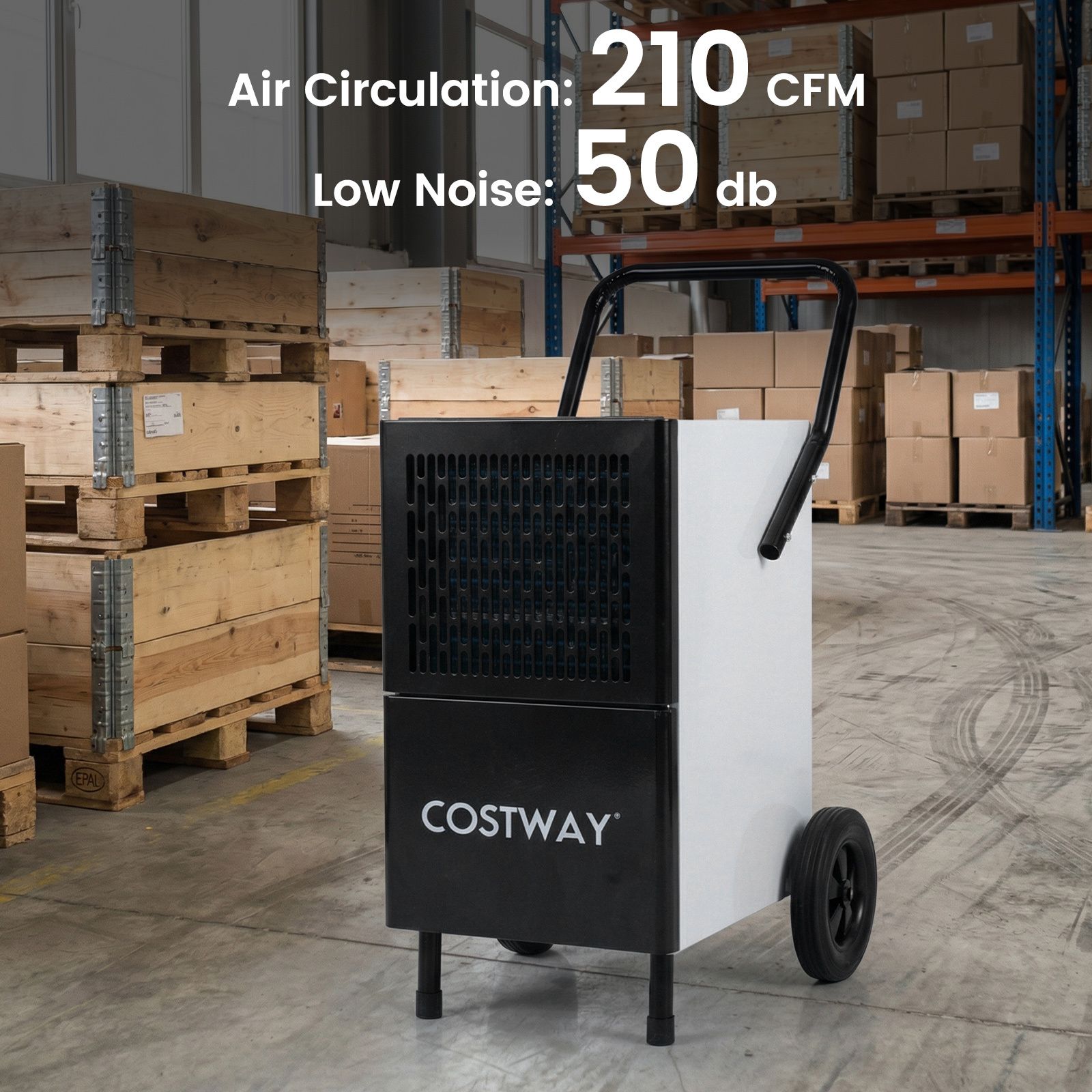 80L/Day Commercial Dehumidifier with Built-in Water Pump — image 5