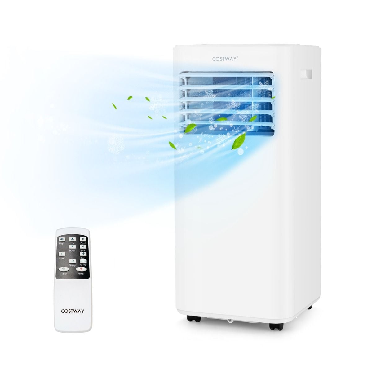 Costway 3-in-1 portable air con with remote and window kit