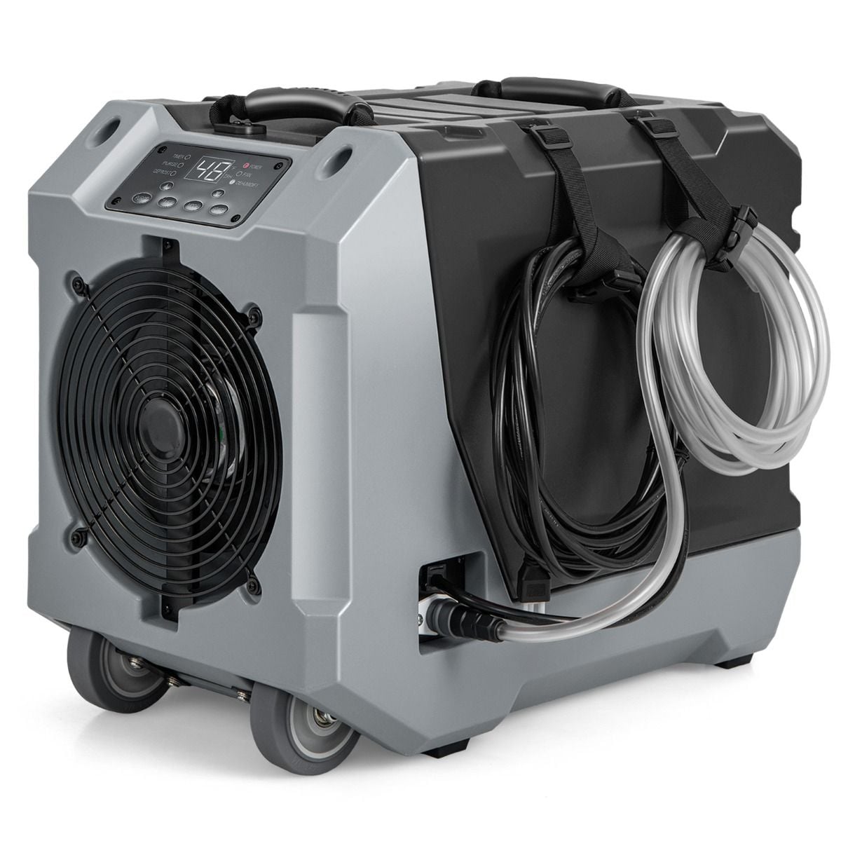 Costway 85L crawl space dehumidifier 330cm hose and control panel