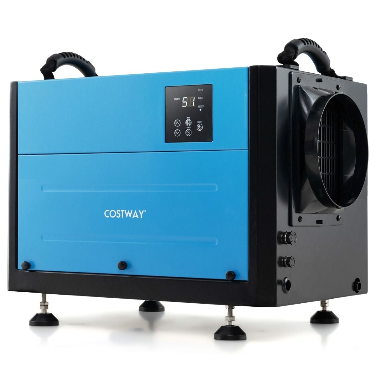 Costway 50/70L per day crawl space dehumidifier with wired LED control panel, front view