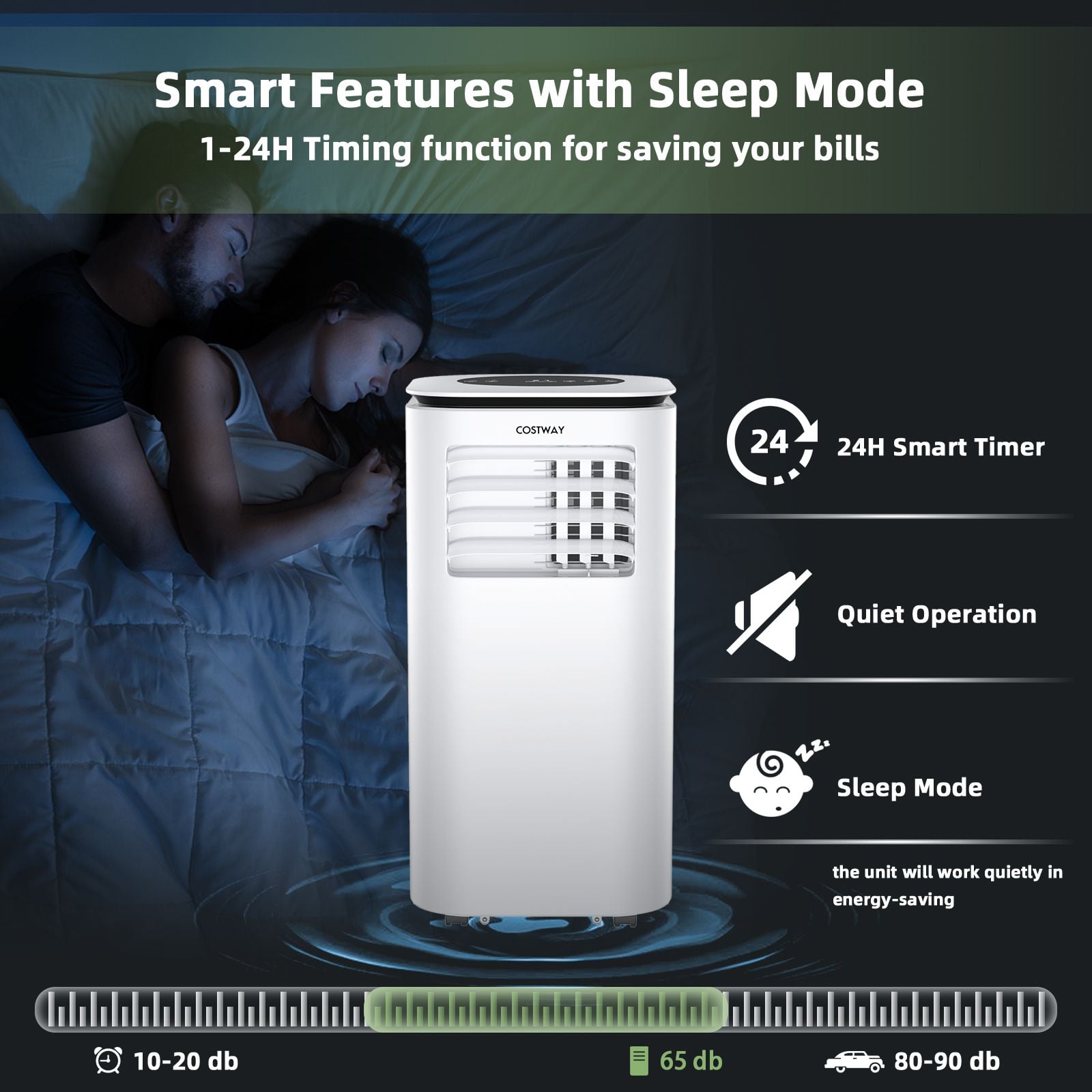 4-in-1 Portable Air Conditioner 9000BTU with Remote Control — image 5